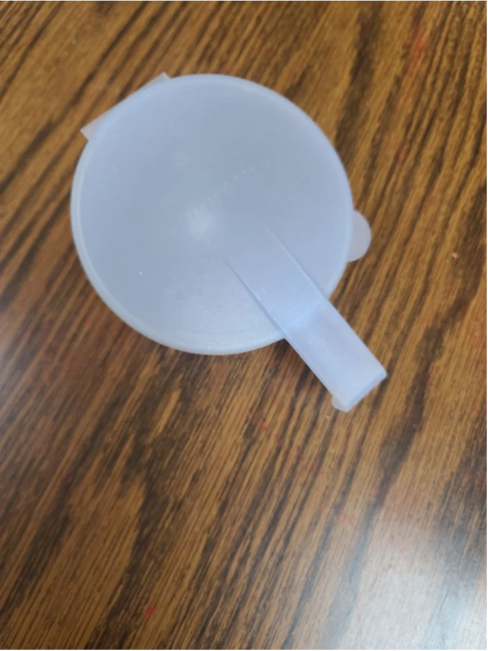 Vintage Tupperware Sheer Round Hinged Hanger Container 1362 Tidy-Up Hook